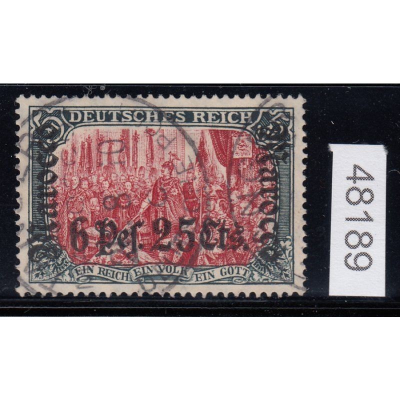 DAP Morocco 1906, Mich.-Nr.: 45 stamped, inspected, findings