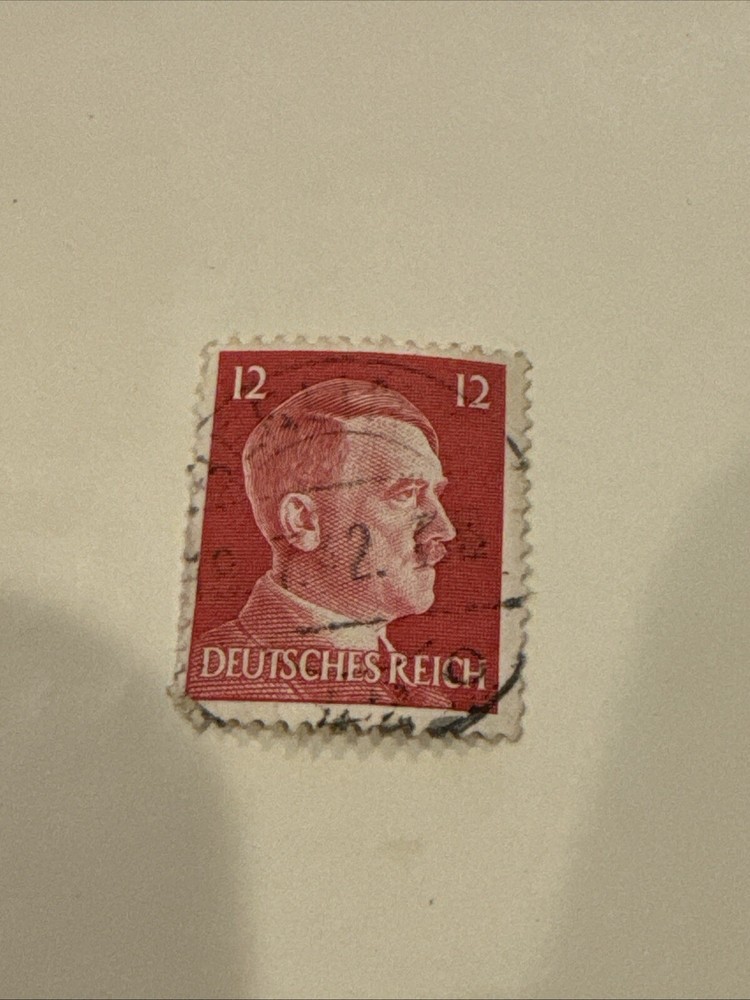 Briefmarke Deutsches Reich (12 Pfennig Adolf Hitler) gestempelt!