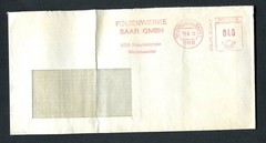 Germany – BRD : Long machine franked company cover from 1972 – Neunkirchen used