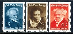 Stamps Danzig, Scott # 222-224 used, complete set