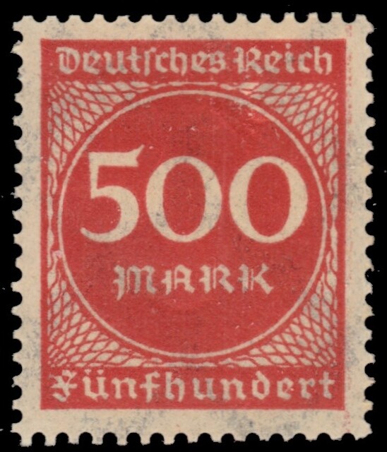 GERMANY 233 – Numeral of Value „1923 Red Orange“ (pc13575)