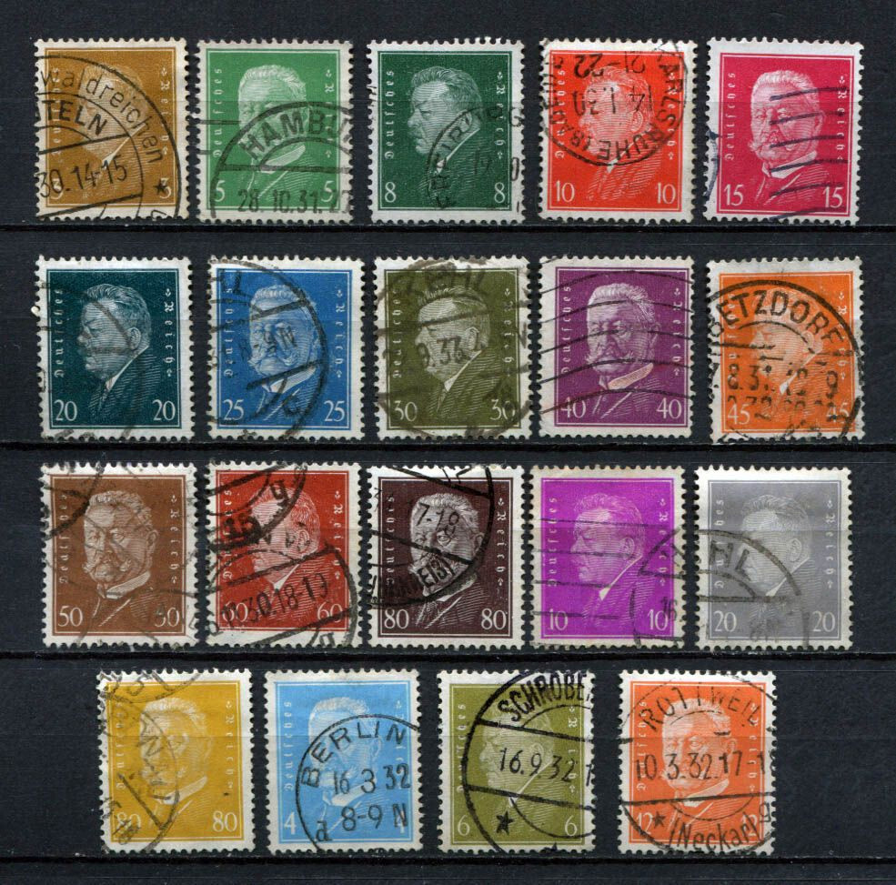 German Reich : Large German President set from 1928 – used