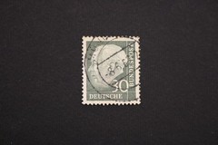 West Germany 1954-57 Theodor Heuss Stamps Lot 10pf 20pf 30pf Used Hamburg
