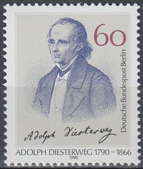 Germany-Berlin 200th Birthday Educator Adolph Diesterweg 1990 MNH-4 Euro