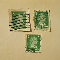 33 Germany Deutsches Reich/Deutsche Post Used Postage Stamp Lot 2-12 Pf