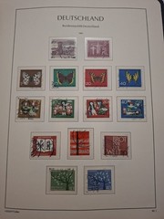 BRD Sammlung 1951-1963 in Leuchtturm-Vordruckalbum – Posthorn-Satz, Heuss, Europ