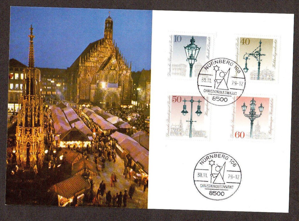 FDC.GERMANY Berlin 1979, 300th Anniversary of Street Lighting, SG 578-581. Mint