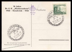 Germany 1938 Osnabreuck Briefmarken Ausstellung Stamp Show Cover 99181