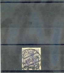 DANZIG Sc 4(MUI 4)F-VF USED 1920 20pf DARK VIOLET BLUE $12