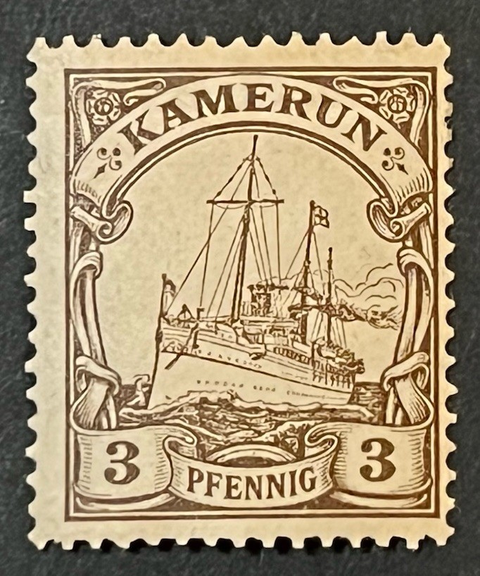 Travelstamps: Germany German Kamerun Stamps 3pf Kaiser’s Yacht mint OG H UnWMK