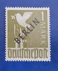 Germany Stamp Berlin 1 Mark 1948 Schlegel BPP Mi. Nr. 17 a (20868)