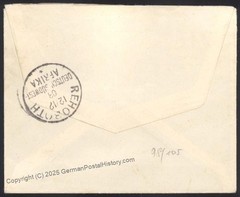 Germany SW Africa 1903 WINDHUK to REHOBOTH DSWA Cover 110235