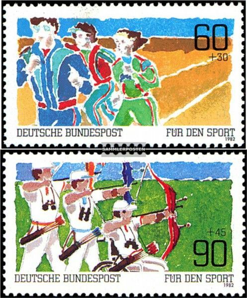 FRD (FR.Germany) 1127-1128 (complete issue) used 1982 Sports Ai