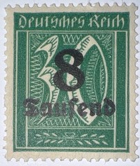 Travelstamps: 1923 Germany Deutsches Reich Scott #241, 30Pf. MNH, Overprint