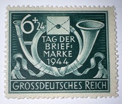 TRAVELSTAMPS: 1944 Germany Stamps Mi:904, German Tag Der Brief Mark 6+24 MOGNH