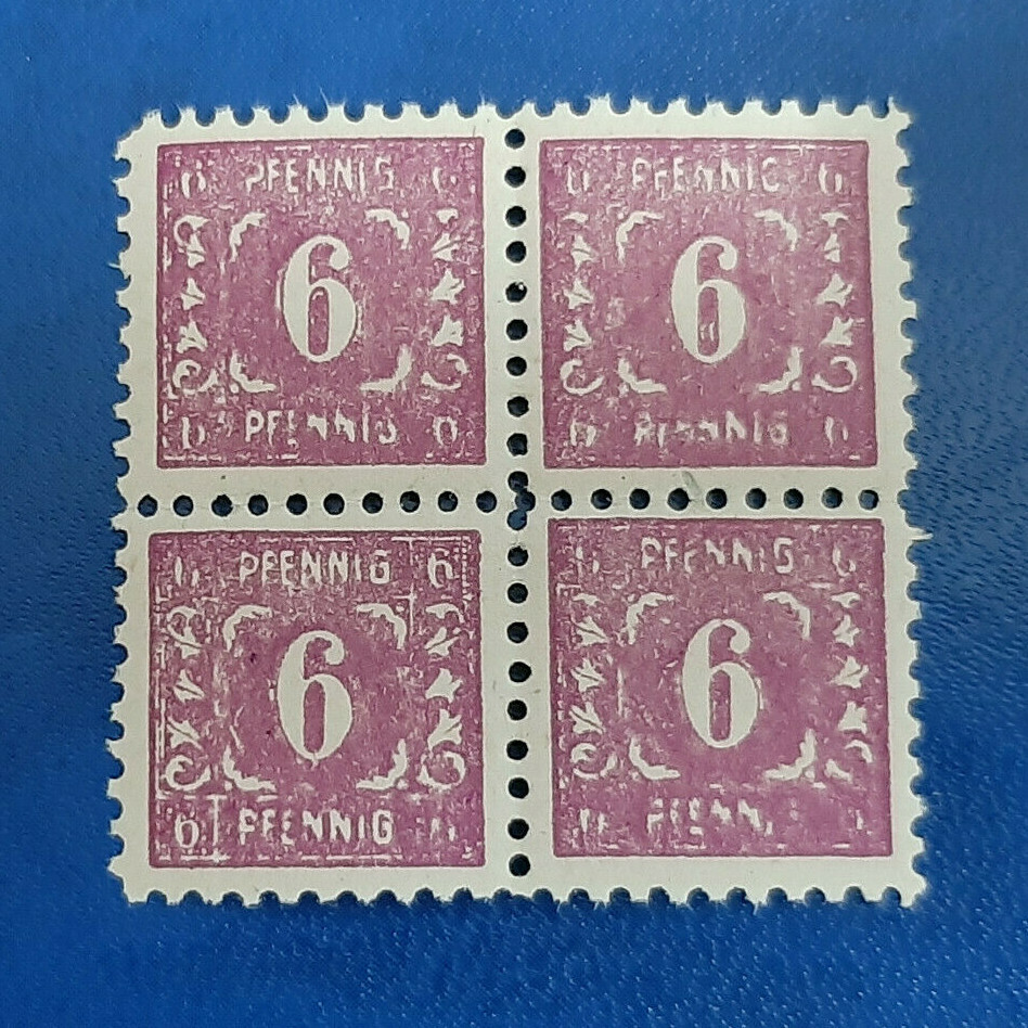 Germany Stamps Allied Occupation 4x 6 Pfennig 1945 Block SBZ Mi. Nr. 9 (19761)