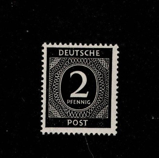 MNH Stamp Sc 531 1946 Post WWII Germany Large numeral From mint sheet