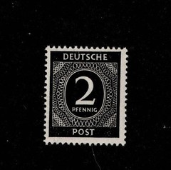 MNH Stamp Sc 531 1946 Post WWII Germany Large numeral From mint sheet