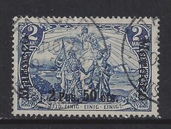Germany 1903 offices in MOROCCO 2 P. 50 cts on 2 Mark issue type 2 used $ 345.0