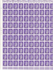 Wholesale Stamp Germany Ukraine 10 Full Sheets 1941 WWII Hitler Overprint MNH