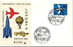 Germany 1962 First Flight / FDC – Airmail – Berlin – J37499