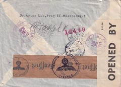 German Third Reich Cover – Registered Prag Bohemia & Moravia to NJ Mar 31 1941