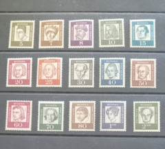 Germany Berlin 1961 Famous Germans Complete Set MNH Mint Never Hinged 15 Stamps