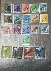 GERMANY 1948 BERLIN SC #9N1-9N20 MINT NH GENUINE „BLACK OVERPRINTS“ Cv.$400