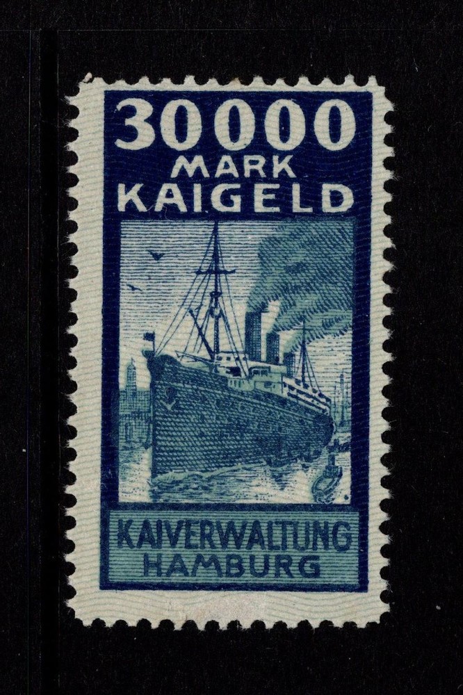 Germany Hamburg 1920s 30,000m Dock Fee Revenue MNG (Clean Perf) – S56852