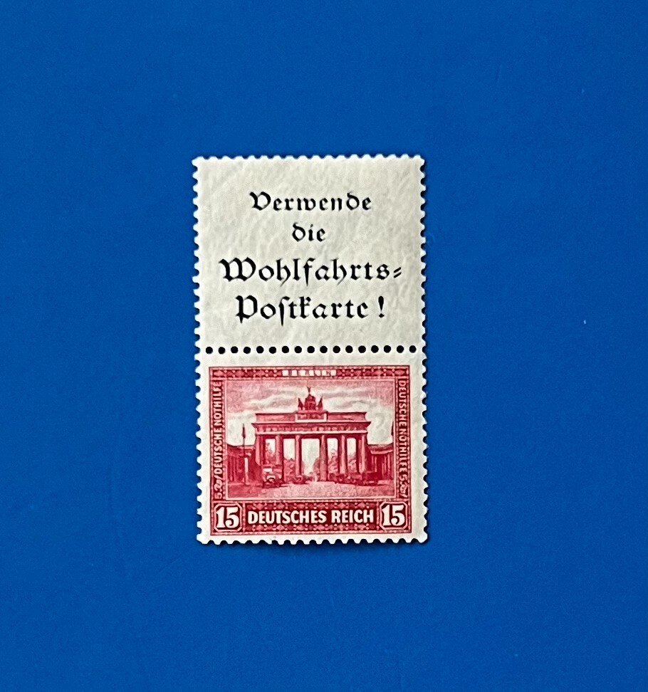 German Reich 1930 Mi S 84 Nothilfe Bauwerke MNH VF