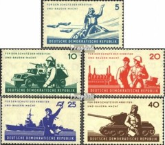 DDR 876-880 (complete.issue) used 1962 Peoples Army