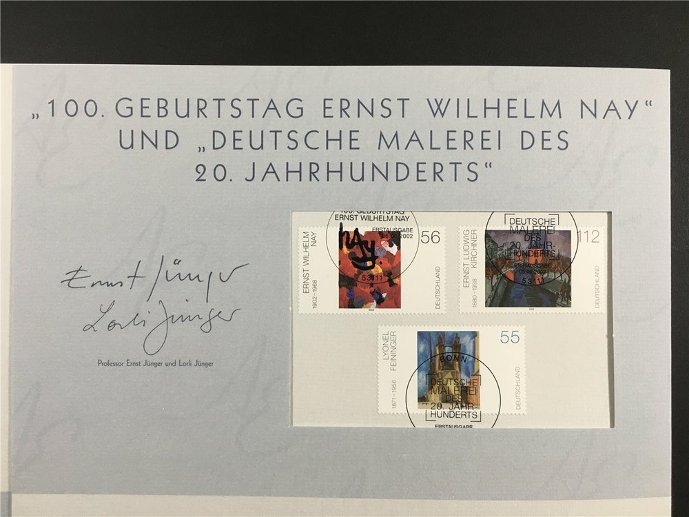 GERMAN POST ART-EDITION 2002/42 ART PAINTINGS GEMÄLDE KUNST