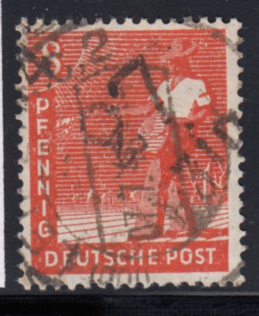 District 27 No. 009A Leipzig Postage 8 Pf. Certified