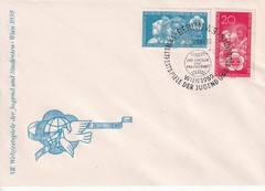 DDR FDC 705-6 Scott 450-1 Youth Festival