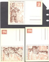 Germany nice war postal card 3 cards unused