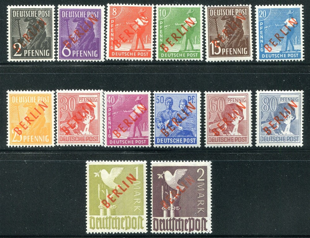 German Occupation – Berlin #9N21-9N34 Mint Set