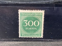 Germany Stamps Deutsches Reich 300 Mark