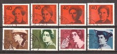 [1577] Germany, Full used set 1974-1975, Famous Women