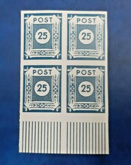 Germany Stamps Allied Occupation 4x 25 Pfennig 1945 Block SBZ Mi. Nr. 49 (19791)