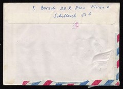 GERMANY DDR, SCOTT # 2172-2175, AIRMAIL YEAR 1981 COVER TO USA, DETROIT MICHIGAN