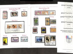 Germany Stamp Collection in 60 Page Album, 1954 to 1979 Postally Used