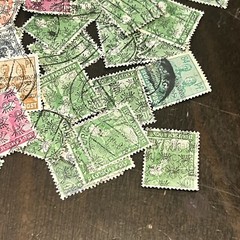 1940’s ALLIED OCCUPIED GERMANY STAMPS LOT WITH POST HORN OVERPRINTS