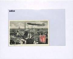 ZEPPELIN LZ.127 Postcard *Hindenburg* (Zabrze Poland) 1932 VIEW-SIDE Stamp WZ10