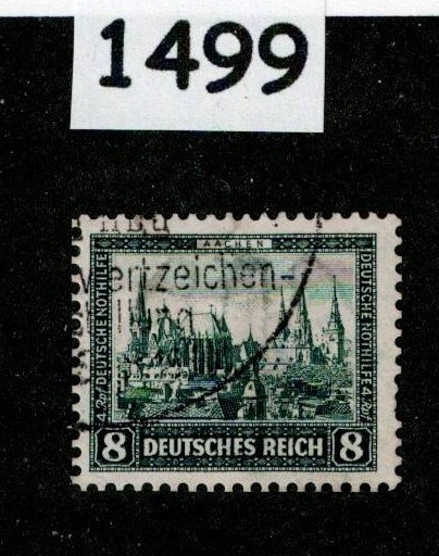 Used stamp Sc B34 / Aachen Cathedral 1930 / Weimar republic Germany #1499