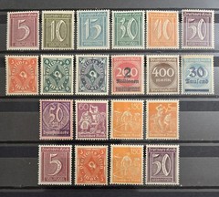 Germany Reich 1920s MNG Inflation Collection of 30 Stamps