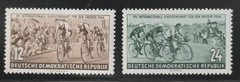 Germany-DDR 1954 Sc # 208-09 Bicycle Peace Race MNH OG