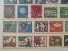 Germany. 102 different used postal stamps.