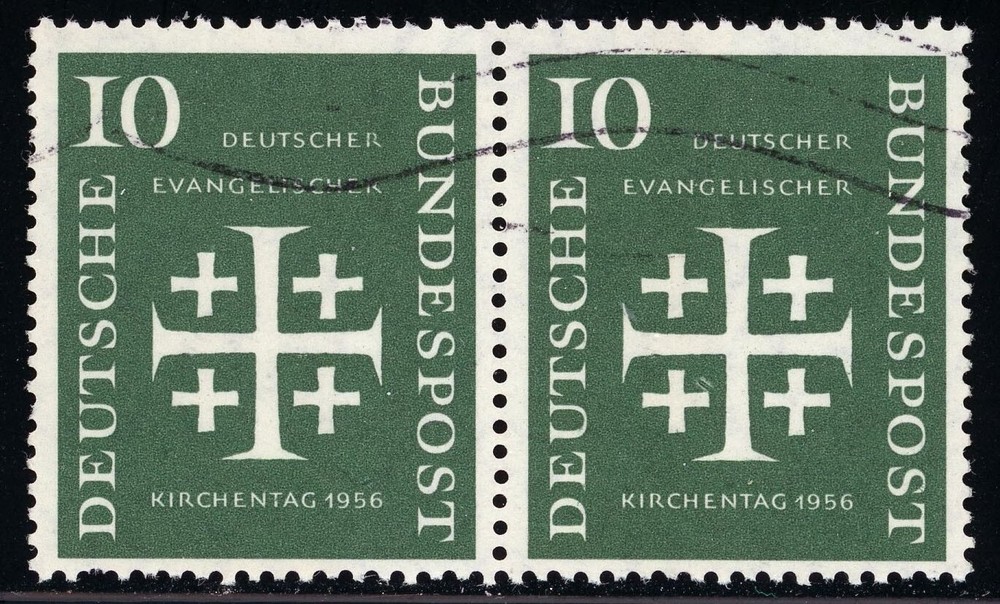 Stamps Germany, Scott # 744 used pair