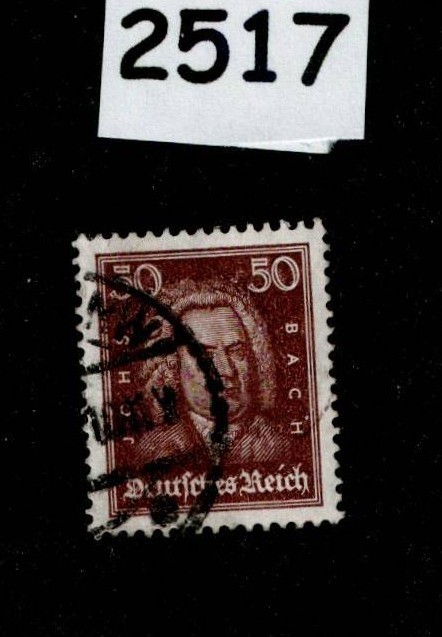 Used Stamp Sc 361 Johann Sebastian Bach 1926-1927 German republic #2517
