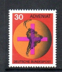 WEST GERMANY MNH 1967 SG1450 ADVENIAT (AID FOR CATHOLIC CHURCH IN LATIN AMERICA)